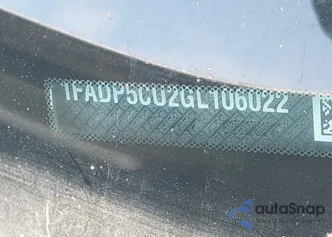 2016 Ford C-Max Energi Sel z USA, uszkodzony, nr VIN 1FADP5CU2GL106022